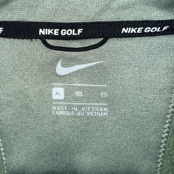 Nike Golf 1/4 Zip Pullover XL Green UNC Charlotte 49ers Swoosh Fleece - Picture 7 of 11